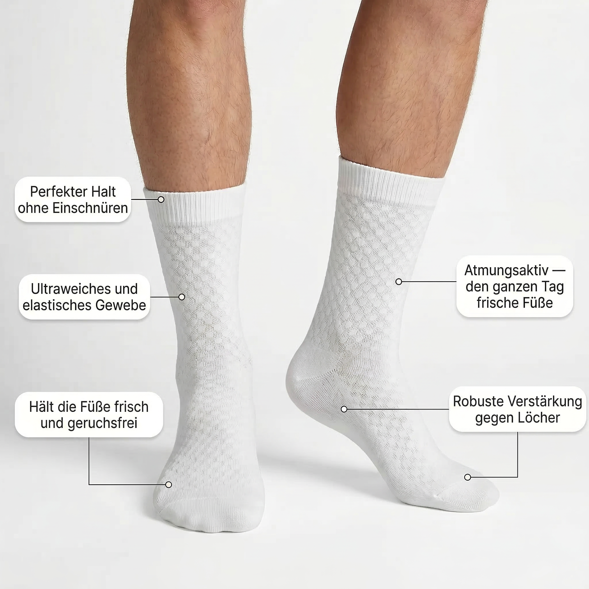 Lumo - Druckfrei Bambus Socken